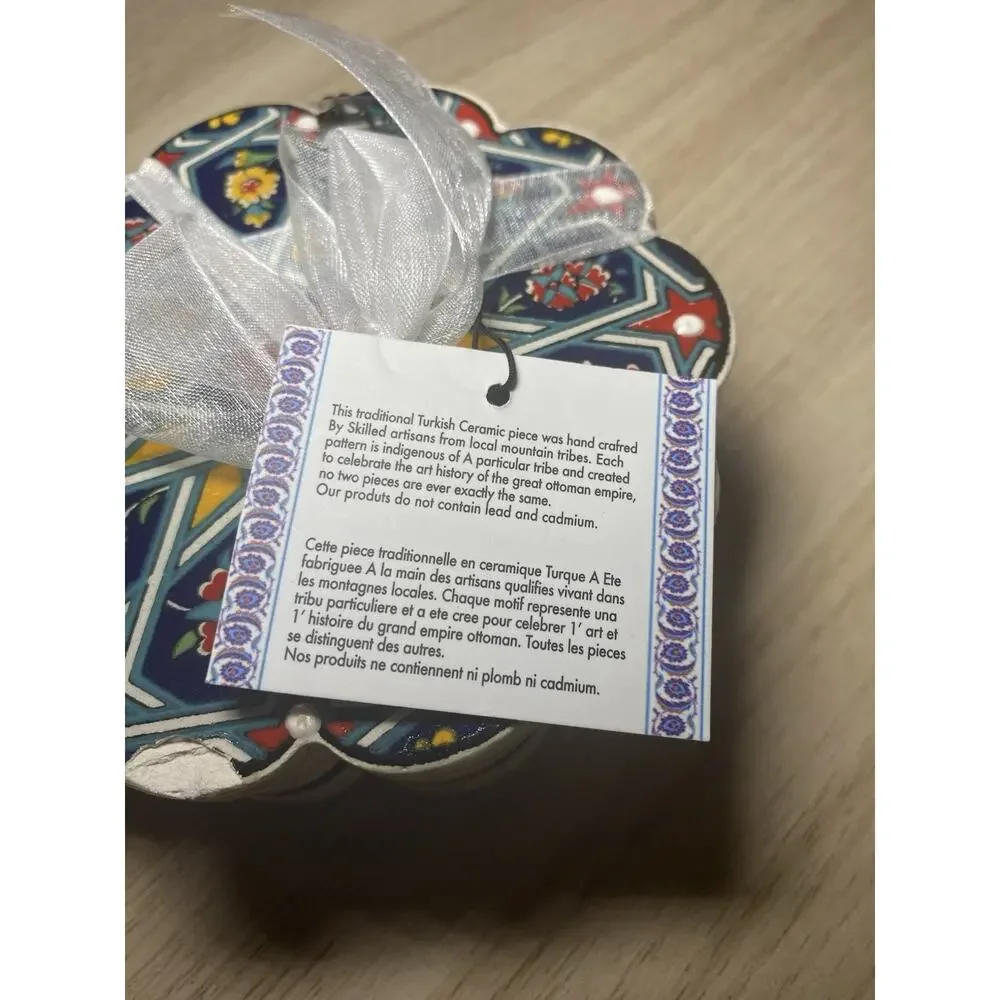 Nakkas Cini Turkey Ceramic Set of 4
